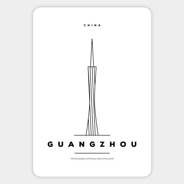 Guangzhou Minimal Black Line Design Sticker by kursatunsal